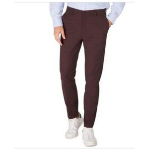 Men's Slim Fit Maroon Pants